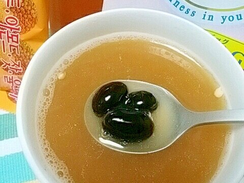ホッと☆五味茶入り黒豆ジンジャージャスミン茶♪